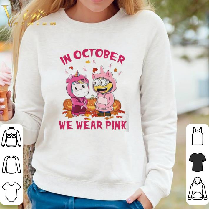 Nice Unicorn And Minions Pumpkin In October We Wear Pink Halloween shirt sweater 19a3e0e7 nice unicorn and minions pumpkin in october we wear pink halloween shirt sweater 4 - Nice Unicorn And Minions Pumpkin In October We Wear Pink Halloween shirt sweater