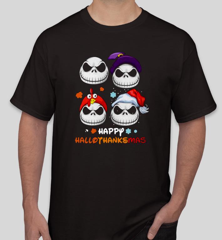 3c7c8471 premium happy hallothanksmas jack skellington shirt 4 - Premium Happy Hallothanksmas Jack Skellington Shirt