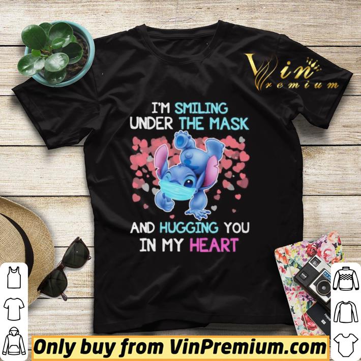 41fb7279 funny stitch i m smiling under the mask and hugging you in my heart shirt sweater 4 - Funny Stitch i’m smiling under the mask and hugging you in my heart shirt sweater