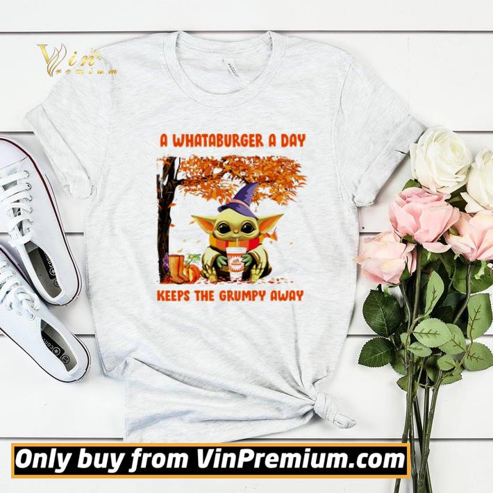 5d4a0ae9 autumn baby yoda a whataburger a day keeps the grumpy away shirt sweater 4 - Autumn Baby Yoda a Whataburger a day keeps the grumpy away shirt sweater