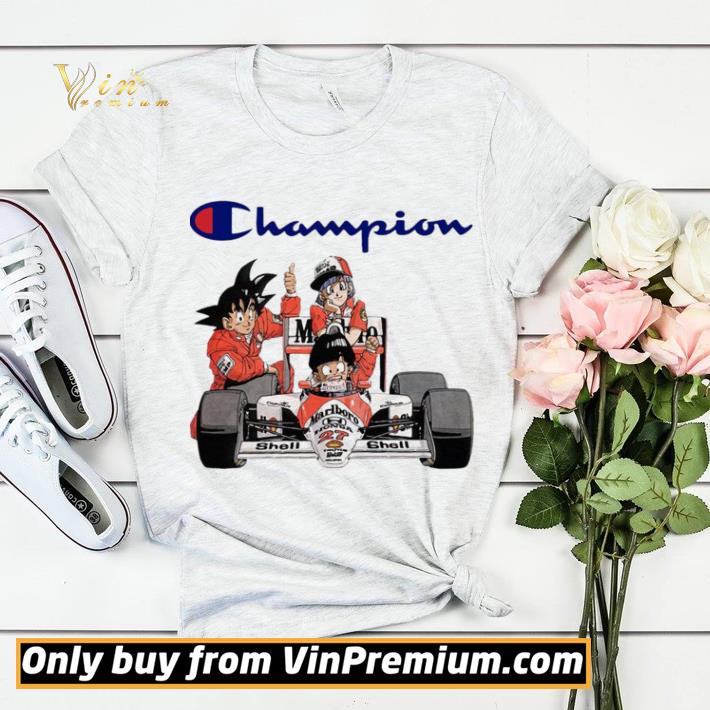 66fda0d3 dragonball songoku bulma and gohan f1 champion shirt sweater 4 - Dragonball Songoku Bulma And Gohan F1 Champion shirt sweater