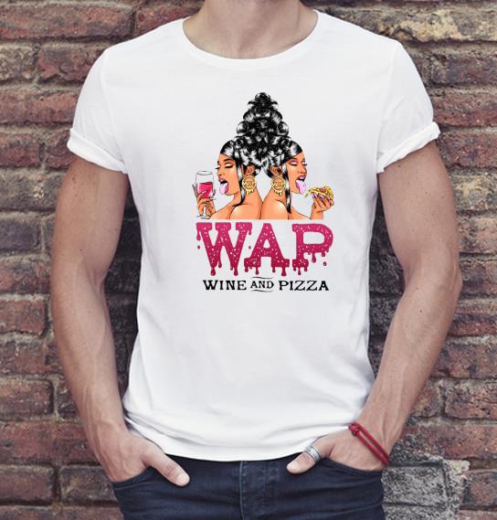 6dc6d2e8 premium woman wap wine and pizza shirt 4 - Premium Woman Wap Wine And Pizza Shirt