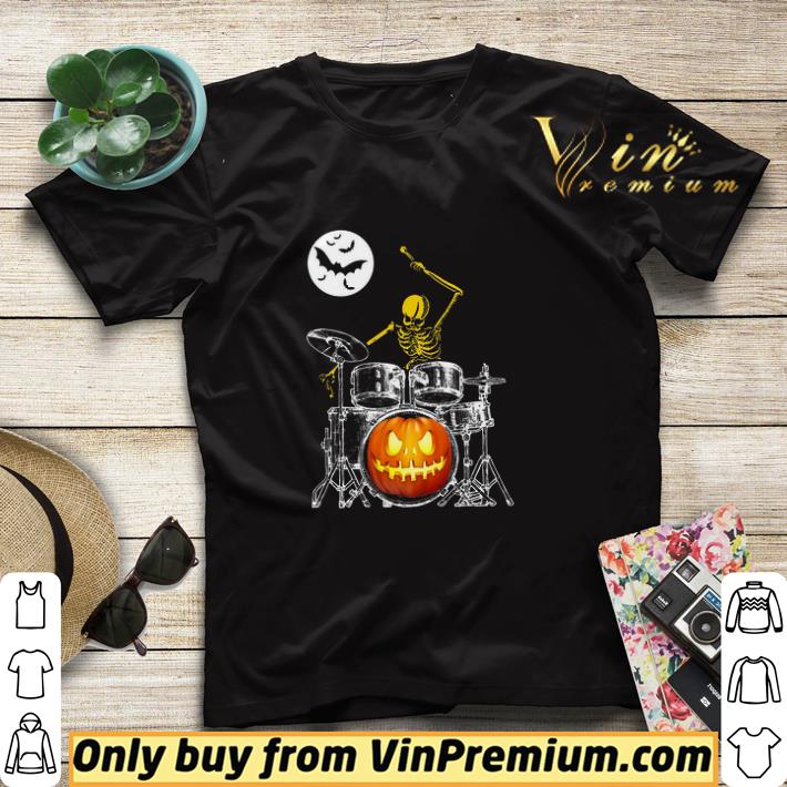 858fe445 hot skeleton drummer pumpkin happy halloween shirt sweater 4 - Hot Skeleton Drummer Pumpkin Happy Halloween shirt sweater
