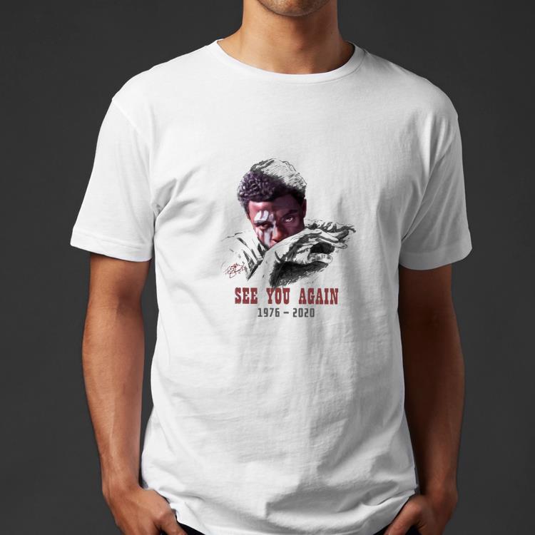 8999d476 chadwick boseman see you again 1976 2020 signature shirt 4 - Chadwick Boseman See You Again 1976 2020 Signature Shirt