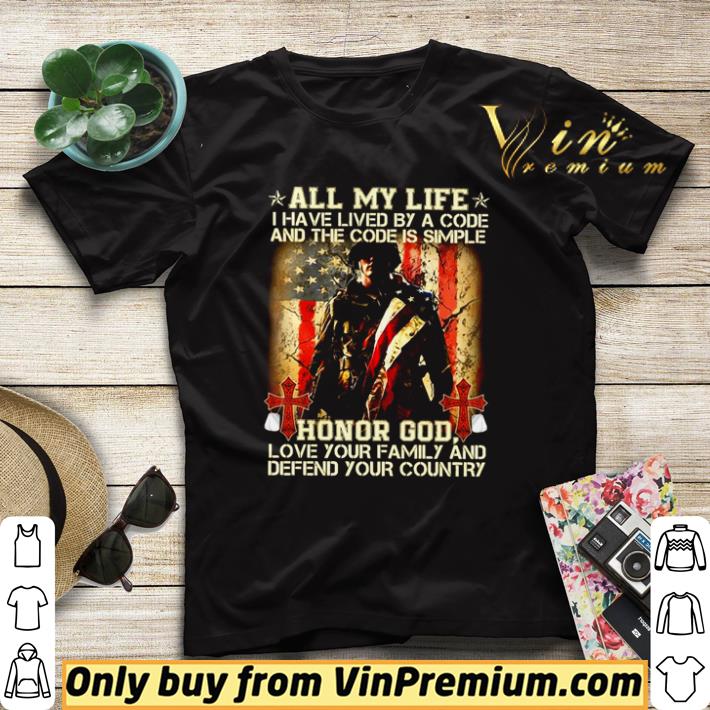 970c8de3 original all my life i have lived by a code and the code is simple honor god shirt sweater 4 - Original All my life I have lived by a code and the code is simple honor God shirt sweater