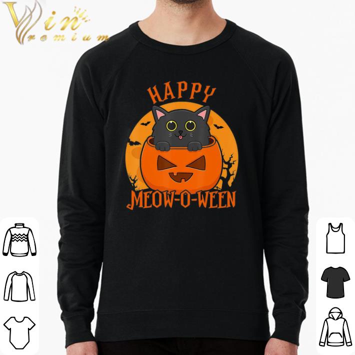 Premium Happy Halloween Meowoween Black Cat Gift shirt sweater c370c1e8 premium happy halloween meowoween black cat gift shirt sweater 4 - Premium Happy Halloween Meowoween Black Cat Gift shirt sweater