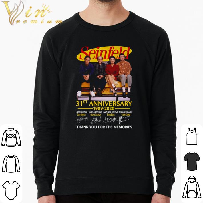 Nice Seinfeld 31st Anniversary 1989 2020 thank you for the memories shirt sweater da0df544 nice seinfeld 31st anniversary 1989 2020 thank you for the memories shirt sweater 4 - Nice Seinfeld 31st Anniversary 1989 2020 thank you for the memories shirt sweater
