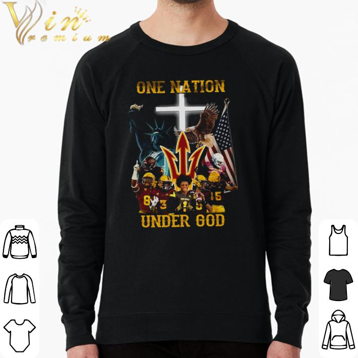 dc8a1286 awesome arizona state sun devils one nation under god shirt sweater 4 - Awesome Arizona State Sun Devils one nation under god shirt sweater