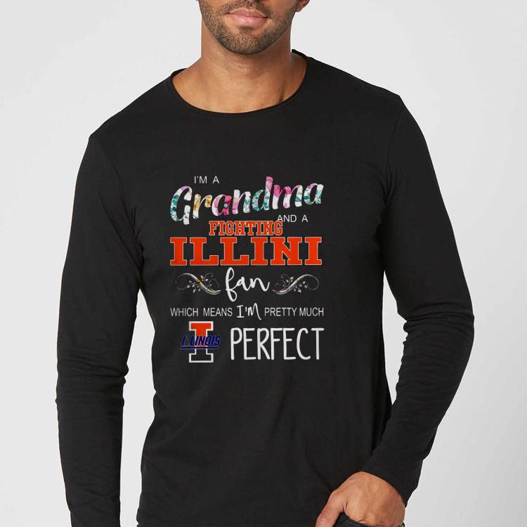 e29240ac i m a grandma and fighting illini fan which means i m pretty much perfect floral shirt 4 - I’m A Grandma And Fighting Illini Fan Which Means I’m Pretty Much Perfect Floral Shirt