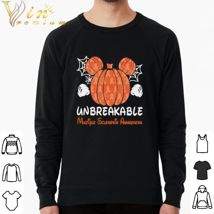 Awesome Mickey mouse pumpkin unbreakable multiple sclerosis awareness shirt sweater e445fde2 awesome mickey mouse pumpkin unbreakable multiple sclerosis awareness shirt sweater 4 - Awesome Mickey mouse pumpkin unbreakable multiple sclerosis awareness shirt sweater