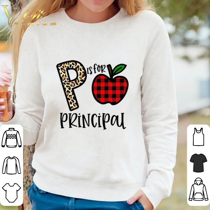 f5825fed premium apple p leopard is for teacher principal shirt sweater 4 - Premium Apple P Leopard Is For Teacher Principal shirt sweater