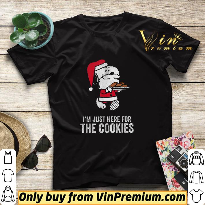 3142bcd9 premium snoopy merry christmas i m just here for the cookies shirt sweater 4 - Premium Snoopy Merry Christmas I'm Just Here For The Cookies shirt sweater
