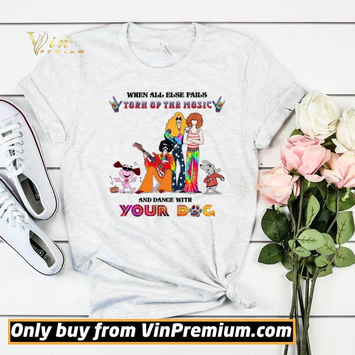 f41e8272 funny when all else fails turn up the music and dance with your dog shirt sweater 4 - Funny When All Else Fails Turn Up The Music And Dance With Your Dog shirt sweater