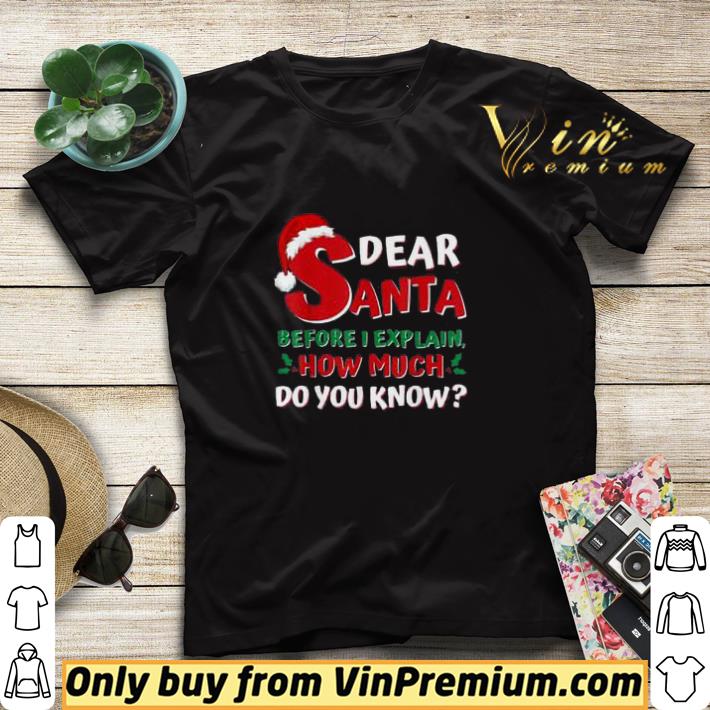 07489c18 dear santa before i explain how much do you know shirt sweater 4 - Dear Santa Before I Explain How Much Do You Know shirt sweater