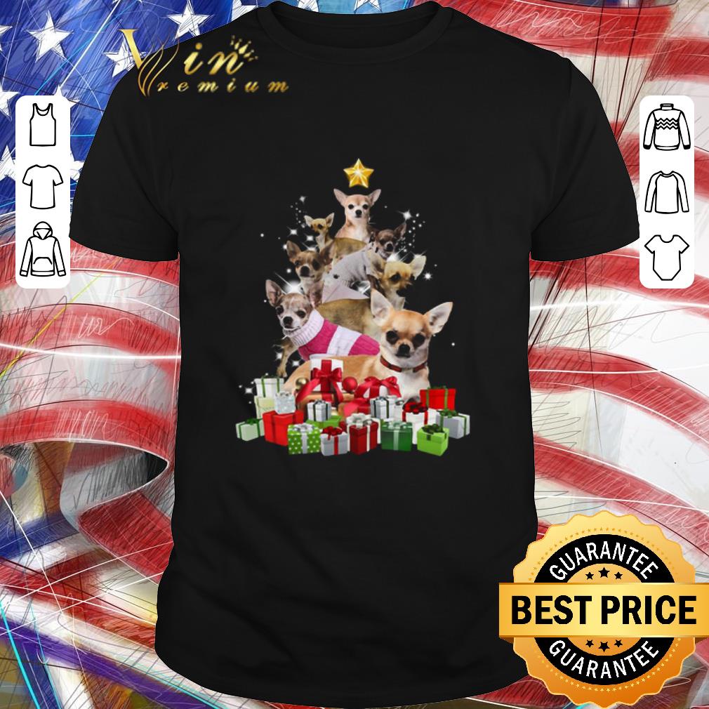 Awesome Chihuahua Christmas Tree shirt