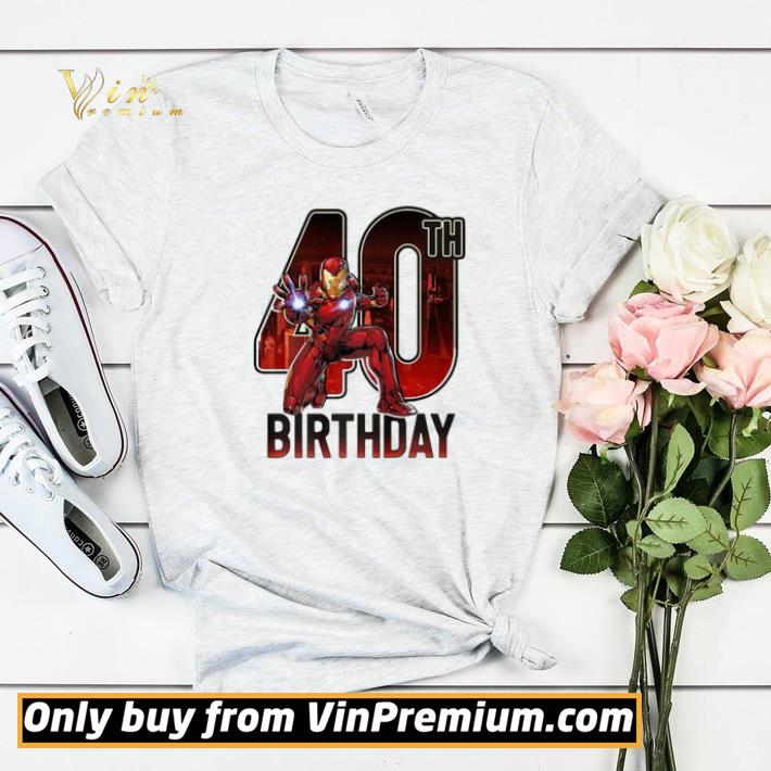 73a03662 marvel iron man 40th birthday action pose shirt sweater 4 - Marvel Iron Man 40Th Birthday Action Pose shirt sweater