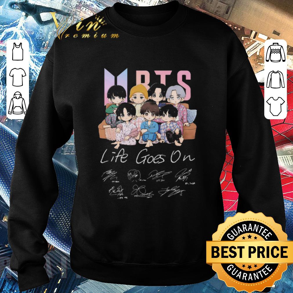 Awesome BTS Life Goes On Signatures shirt 7e1d79bd awesome bts life goes on signatures shirt 4 - Awesome BTS Life Goes On Signatures shirt