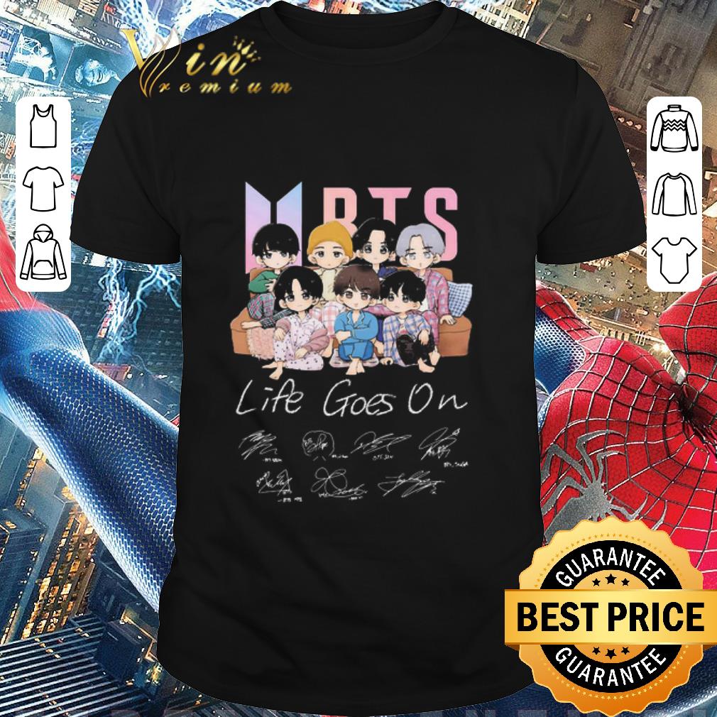 Awesome BTS Life Goes On Signatures shirt