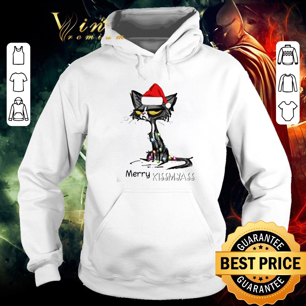 a5d9b8e0 top black cat santa hat merry kissmyass christmas sweater shirt 4 - Top Black Cat Santa Hat Merry Kissmyass Christmas Sweater shirt