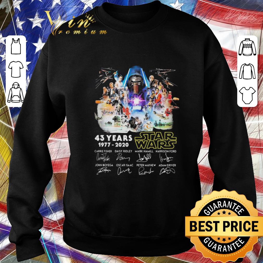 Funny 43 Years 1977 2020 Star Wars Signatures shirt d6c6617c funny 43 years 1977 2020 star wars signatures shirt 4 - Funny 43 Years 1977 2020 Star Wars Signatures shirt