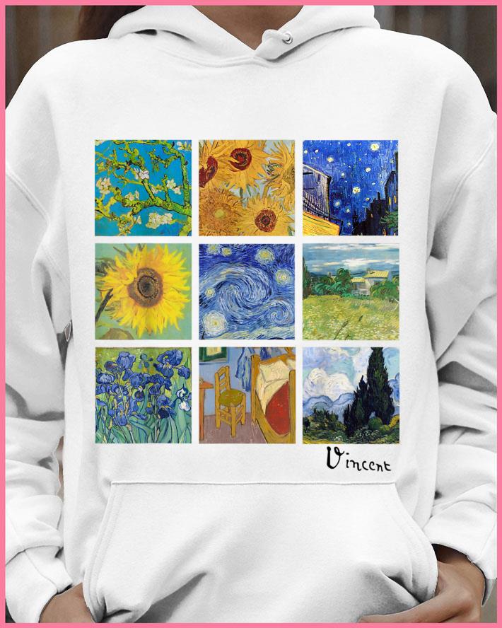 082ffd79 hot van gogh paintings sunflowers starry night shirt 4 - Hot Van Gogh Paintings Sunflowers Starry Night shirt