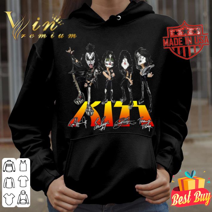 2d04a401 kiss band member signatures shirt 4 - Awesome Kiss band member signatures shirt