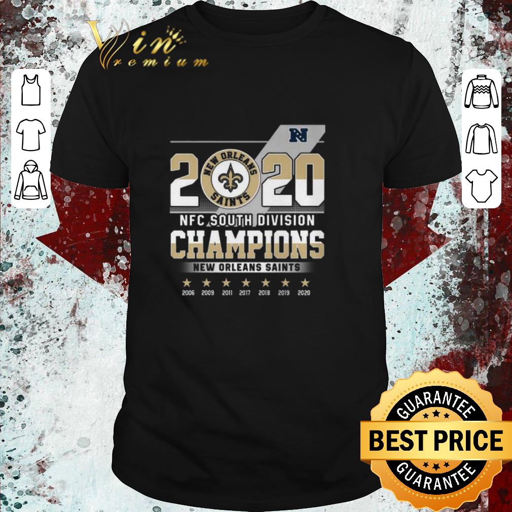 Funny 2006 2020 NFC South Division Champions New Orleans Saints shirt