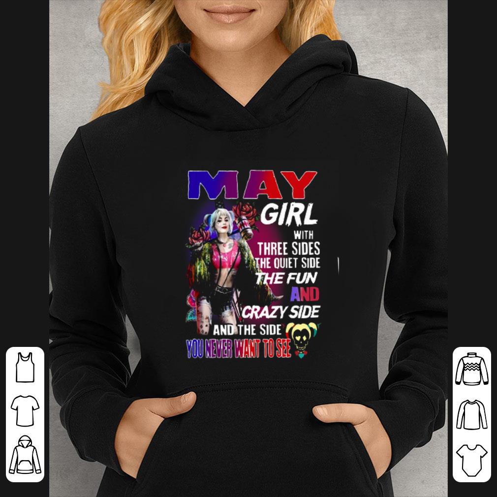 Premium Harley Quinn May Girl With Three Sides The Quiet Side shirt 84f8cfc9 premium harley quinn may girl with three sides the quiet side shirt 4 - Premium Harley Quinn May Girl With Three Sides The Quiet Side shirt