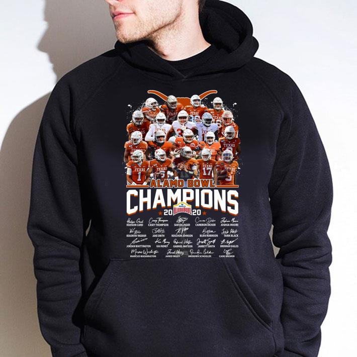 e0e9ab6d premium team nfl texas longhorns alamo bowl champions 2020 signatures shirt 4 - Premium Team NFL Texas Longhorns Alamo Bowl Champions 2020 Signatures shirt
