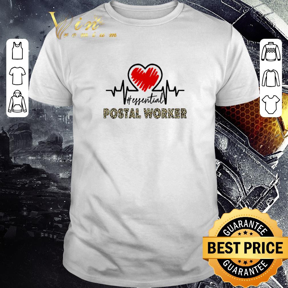 Funny Heartbeat Essential Postal Worker shirt