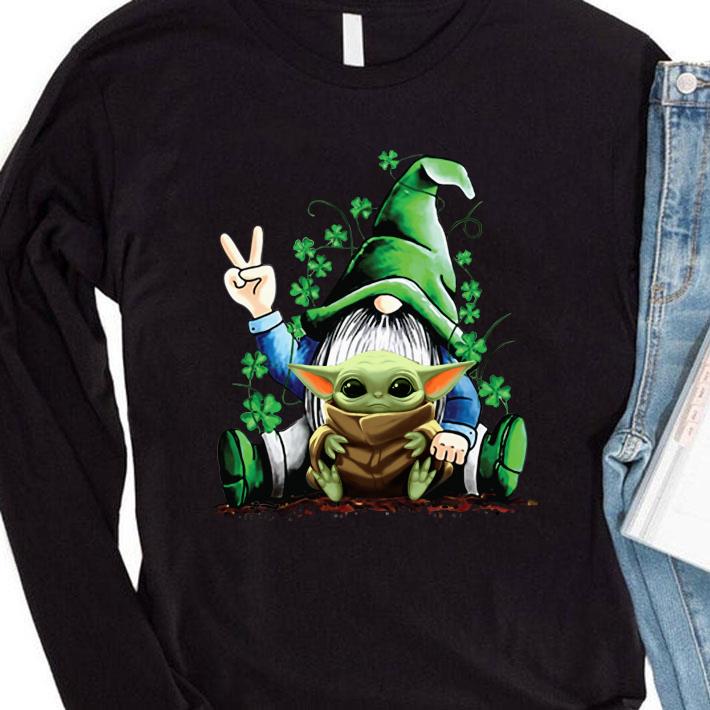 2cef9afe st patrick s day gnome hug baby yoda star wars shirt 4 - Hot St. Patrick’s Day Gnome hug Baby Yoda Star Wars Shirt