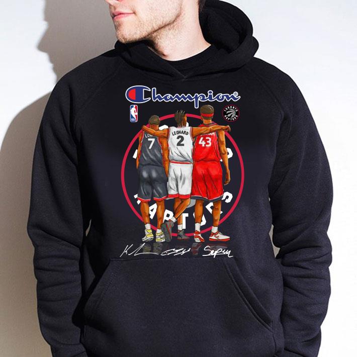 8fad82ed champions kyle lowry leonard pascal siakam toronto raptors signatures shirt 4 - Original Champions Kyle Lowry Leonard Pascal Siakam Toronto Raptors signatures shirt