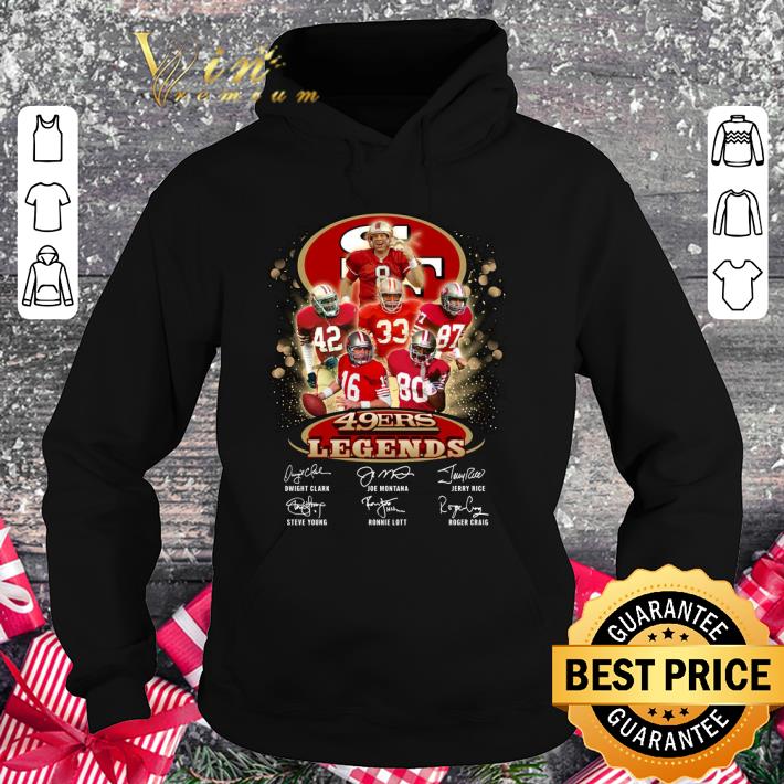 6aaf6fe7 san francisco 49ers legends signatures shirt 4 - Funny San Francisco 49ers Legends Signatures Shirt
