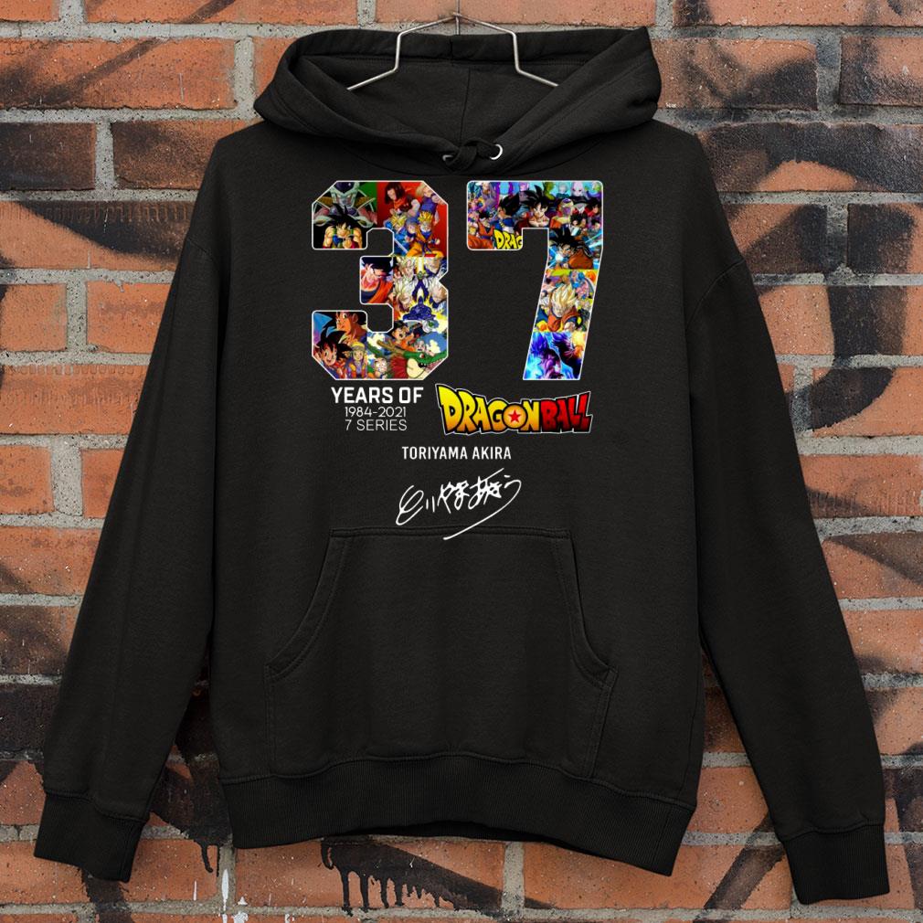 d015d60a dragon ball 37 years of 1984 2021 7 series toriyama akira signature shirt 4 - Hot Dragon Ball 37 years of 1984-2021 7 series Toriyama Akira signature shirt