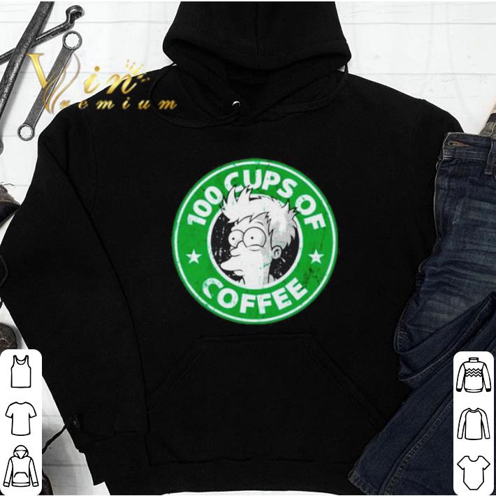 fc1db3ca funny futurama 100 cups of coffee shirt 4 - Funny Futurama 100 cups of coffee shirt