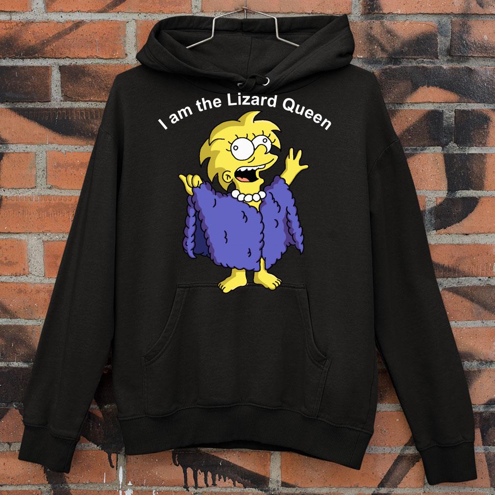 13d69335 premium the simpsons i am the lizard queen shirt 4 - Premium Premium The Simpsons I am the Lizard Queen shirt