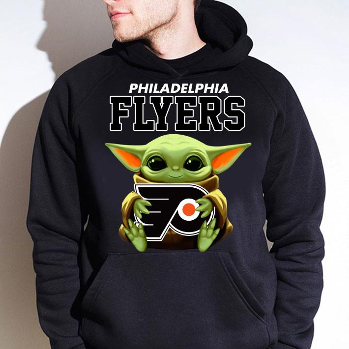 aee8d834 premium baby yoda hug philadelphia flyers star wars mandalorian shirt 4 - Official Premium Baby Yoda Hug Philadelphia Flyers Star Wars Mandalorian shirt