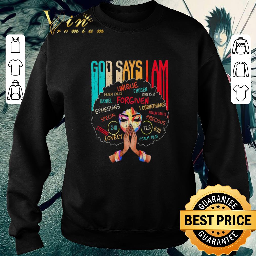 Original Black girl god says I am shirt fd4960a7 original black girl god says i am shirt 4 - Original Black girl god says I am shirt