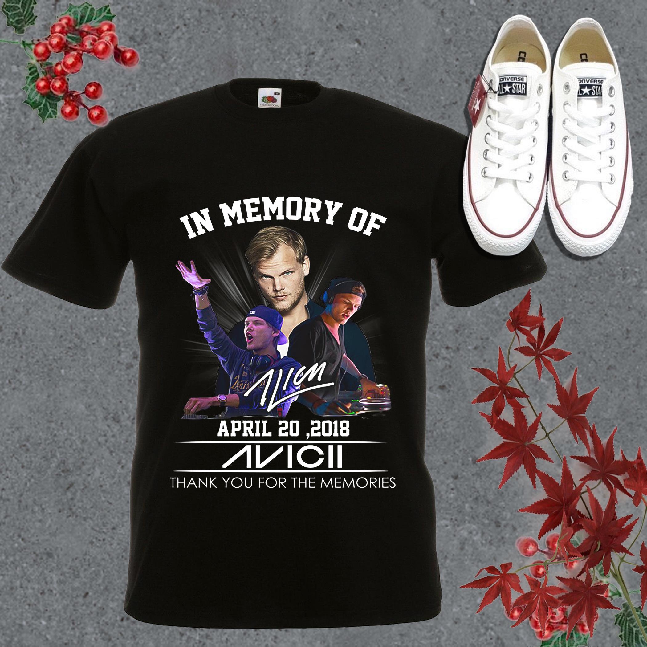 In Memory Of Avicii Memories Shirt, In Memory Of April 20 Avicii Shirt