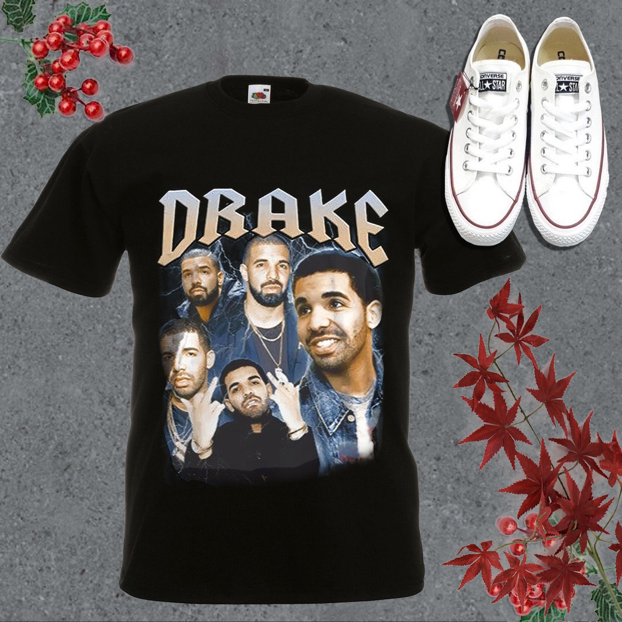 Vintage Drake Printed Graphic Tee Shirt, Drake Champagne Papi Fan Shirt