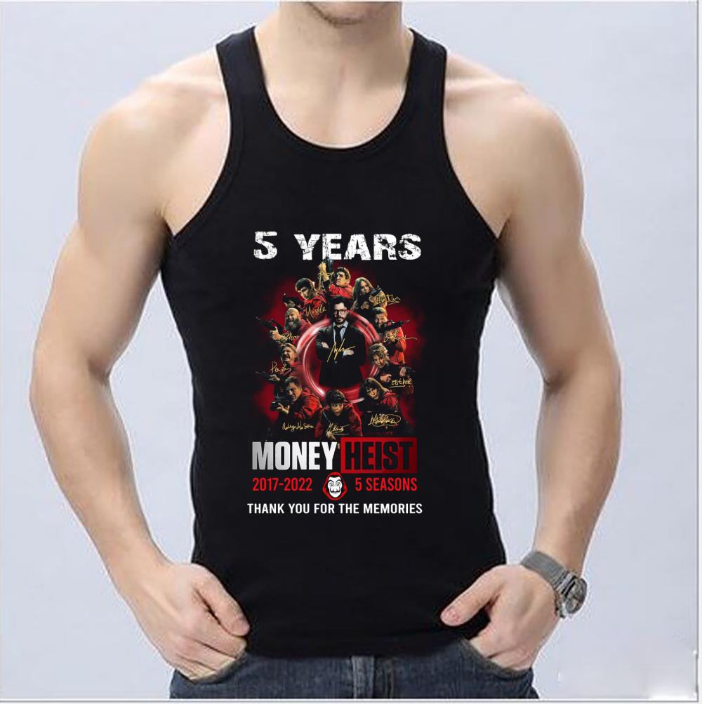 Cool Money Heist Shirt, 5 Years Money Heist 2017 2022 3 Season 36 Episodes Thank You For The Memories Signatures Shirt Cool Money Heist Shirt 5 Years Money Heist 2017 2022 3 Season 36 Episodes Thank You For The Memories Signatures Shirt 4 - Cool Money Heist Shirt, 5 Years Money Heist 2017 2022 3 Season 36 Episodes Thank You For The Memories Signatures Shirt