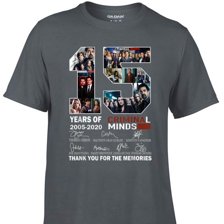 15 Years Of Criminal Minds Thank You For The Memories Signature shirt 1 - 15 Years Of Criminal Minds Thank You For The Memories Signature shirt