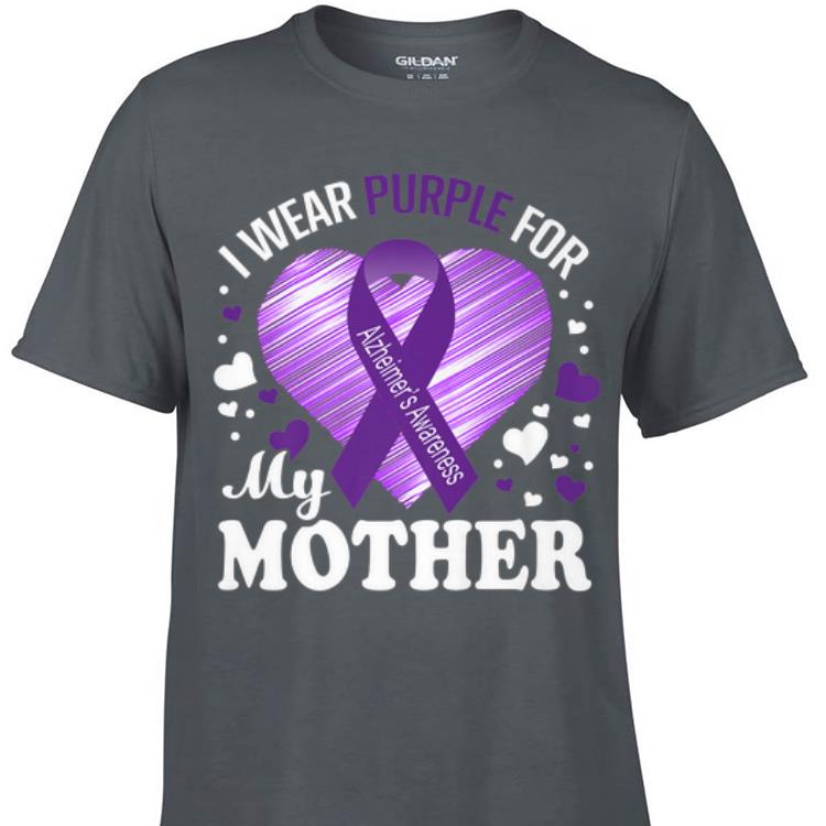 Awesome I Wear Purple For My Mother Alzheimers Awareness shirt 1 - Awesome I Wear Purple For My Mother Alzheimers Awareness shirt