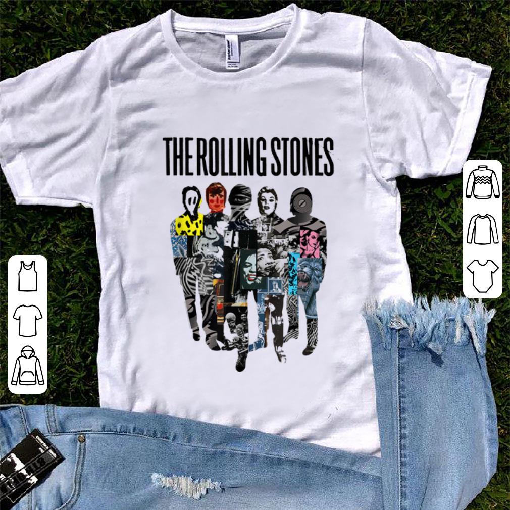 Awesome Rolling Stones Official Silhouette Collage shirt 1 2 - Awesome Rolling Stones Official Silhouette Collage shirt