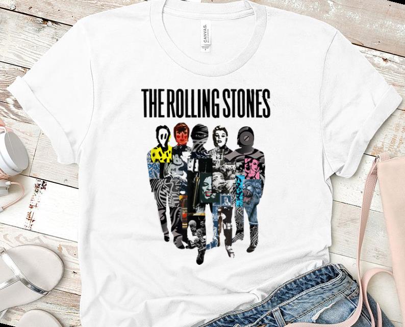 Awesome Rolling Stones Official Silhouette Collage shirt 1 - Awesome Rolling Stones Official Silhouette Collage shirt