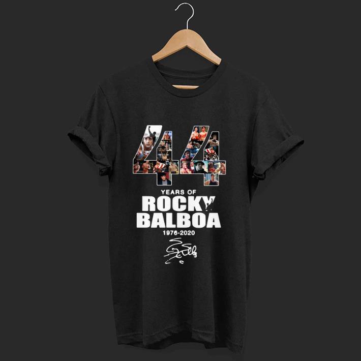 Hot 44 Years Of Rocky Balboa 1976 2020 signature shirt 1 - Hot 44 Years Of Rocky Balboa 1976-2020 signature shirt