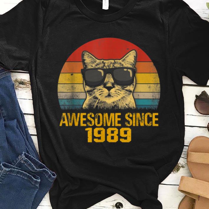 Hot Cat Awesome Since 1989 Vintage shirt 1 - Hot Cat Awesome Since 1989 Vintage shirt