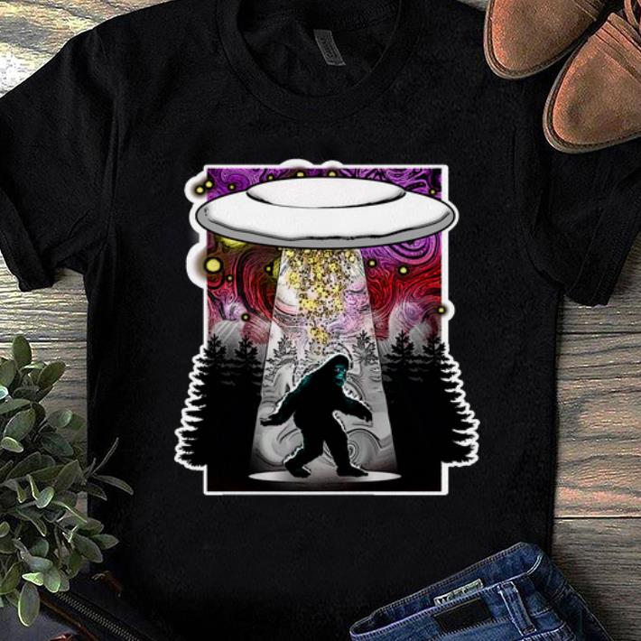 Hot Extraterrestrial Flying Saucer Sasquatch Abduction shirt 1 - Hot Extraterrestrial Flying Saucer Sasquatch Abduction shirt