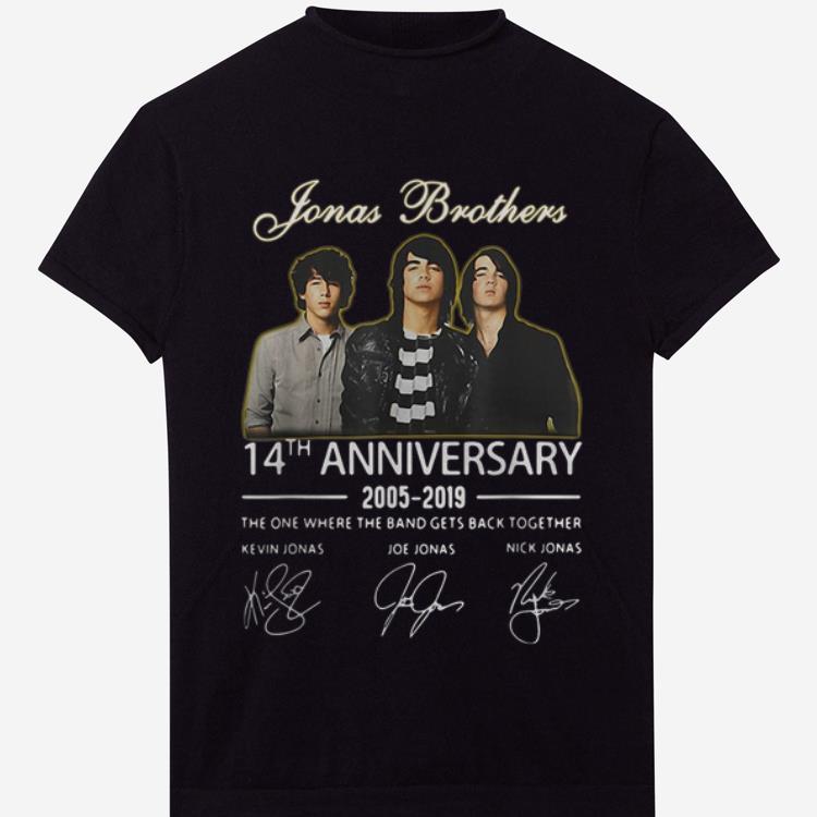 Hot Jonas Brothers 14th Anniversary Signature shirt 1 - Hot Jonas Brothers 14th Anniversary Signature shirt