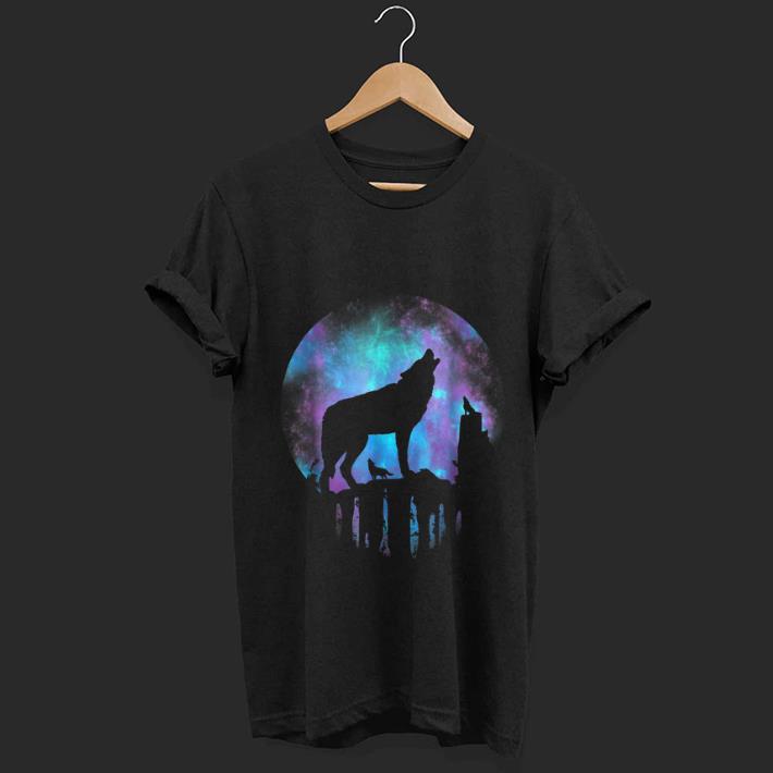Official Howling Wolf Galaxy Moon shirt 1 - Official Howling Wolf Galaxy Moon shirt